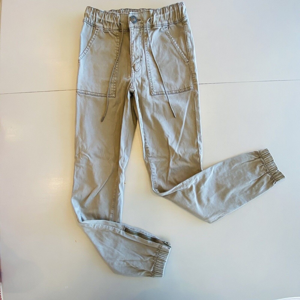 American Eagle Super Stretch Army Green Tapered Pull-On Jogger 2 Elastic Waist